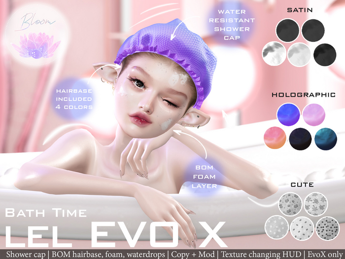 .:.Bloom.:. Bath Time // Holographic