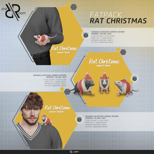 [Rezz Room] Box Rat Christmas Animesh FATPACK >>Wear Me<<