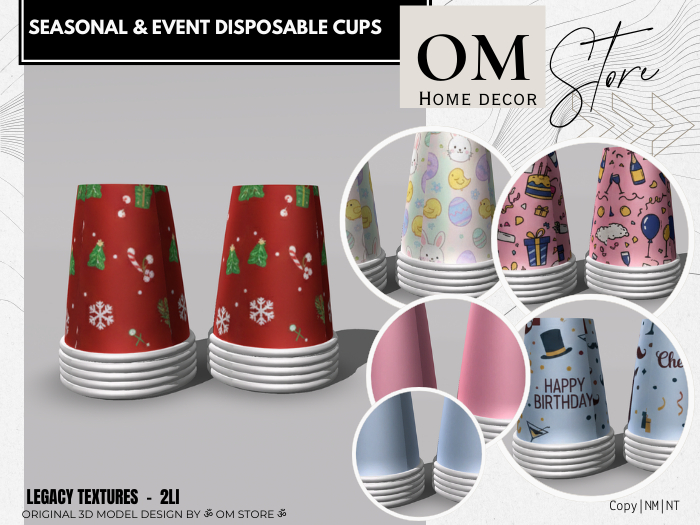 |OM| Seasonal & Event Disposable Cups