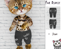 *MEOW*  Dinkie   Jeans  Black  
