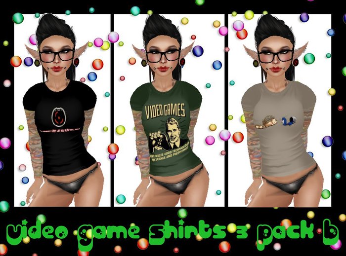 Video Game T-shirts 3 pack B
