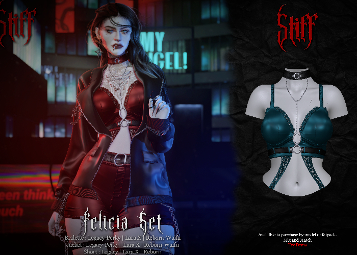 Stiff - Felicia Bralette - Blue