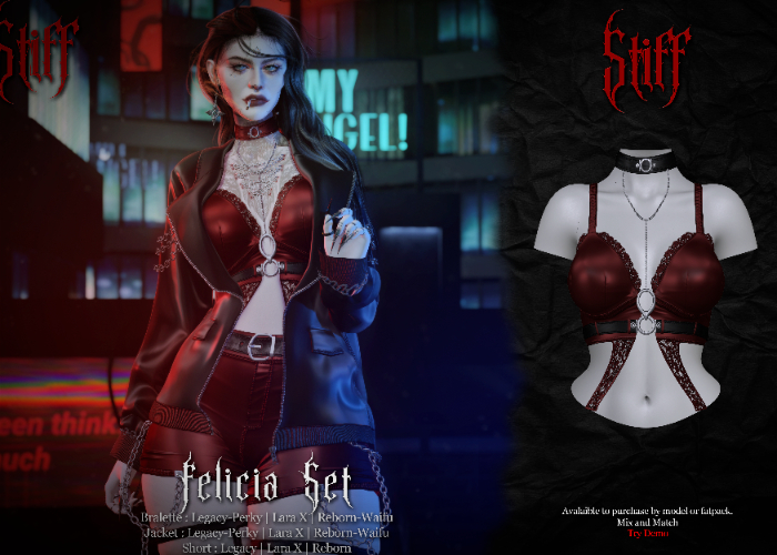Stiff - Felicia Bralette - Red