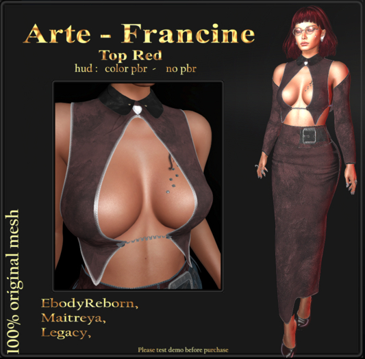 Arte - Francine - Top Red