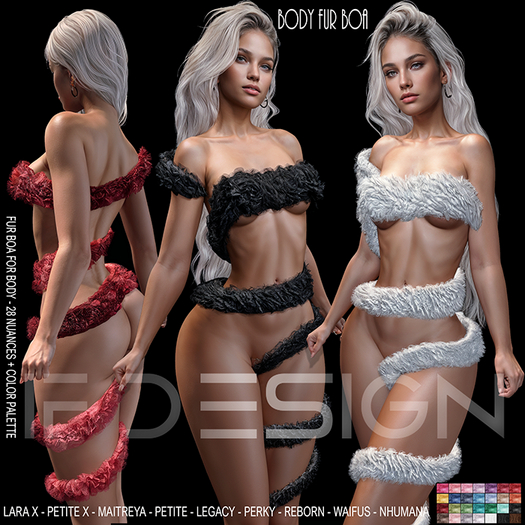 [lf design] Body fur boa