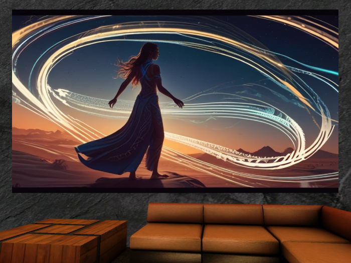 Modern Wall Canvas Artwork – Cinematic Realistic Decor for Second Life [454]