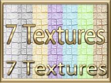 [ Crocodile leather Seamless 02 ] 7 Textures