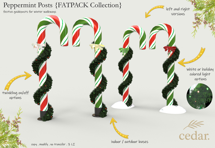 cedar . Peppermint Posts // Fatpack Collection