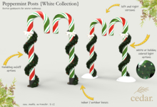 cedar . Peppermint Posts // White Collection