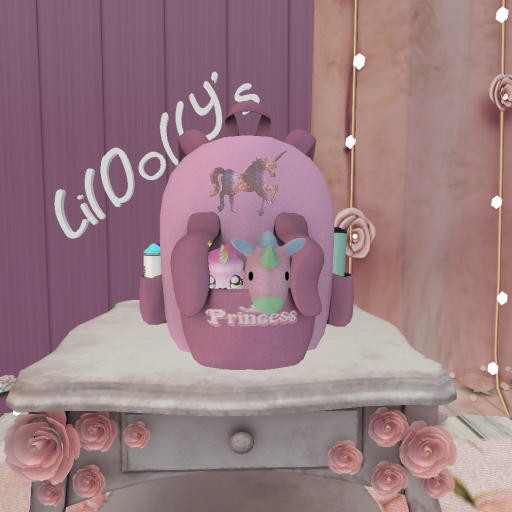 *LilDolly's* Unicorn Princess Backpack BOXED