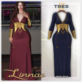 TRES - Linnae Blue - Medieval Fantasy Gown for Lara X / Petite X, Legacy, Maitreya, Reborn 