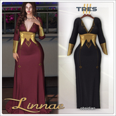 TRES - Linnae Obsidian - Medieval Fantasy Gown for Lara X / Petite X, Legacy, Maitreya, Reborn