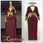 TRES - Linnae Scarlet - Medieval Fantasy Gown for Lara X / Petite X, Legacy, Maitreya, Reborn