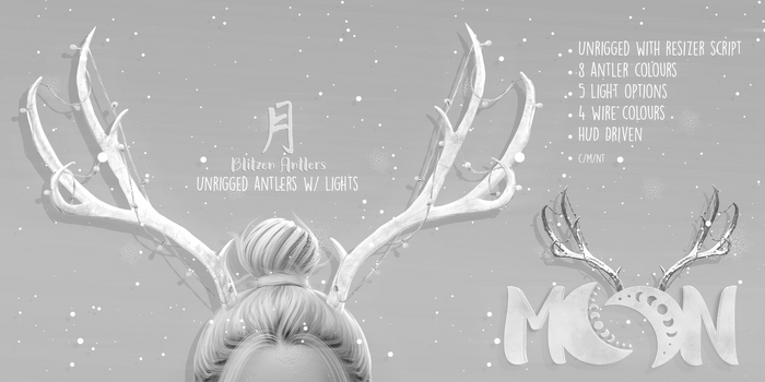 Moon. Accessory // DEMO - Blitzen Antlers