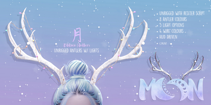 Moon. Accessory // - Blitzen Antlers