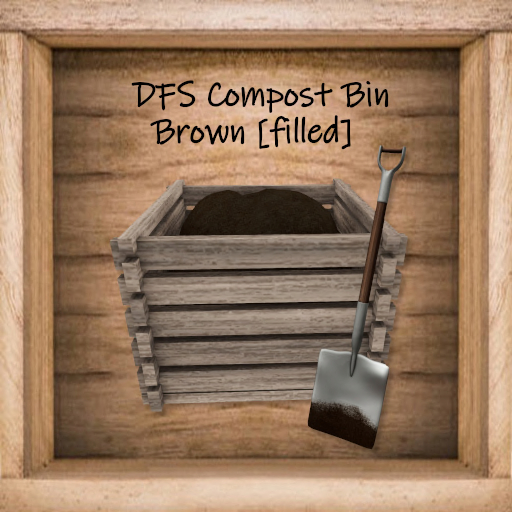 DFS TEXTURE  - DFS Compost Bin Brown filled