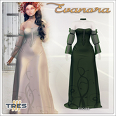 TRES - Evanora Moss - Medieval Fantasy Gown for Maitreya, Maitreya Petite / Flat Chest, Legacy, Legacy Perky - Exclusive