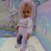 {CC} Wintery Pastels Snowsuit (LB) Girl