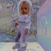 {CC} Snowy Lavender Snowsuit (LB) Girl