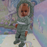 {CC} Sage Snowflake Snowsuit (LB) Boy