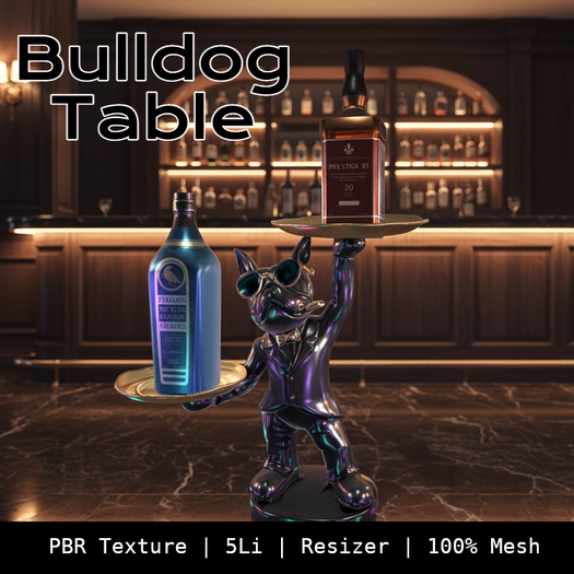 French Bulldog Table 