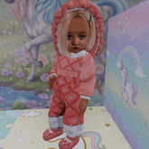 {CC} Coral Pink Snow Snowsuit (LB) Girl