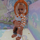 {CC} Beary Orange Bear Snowsuit (LB) Boy