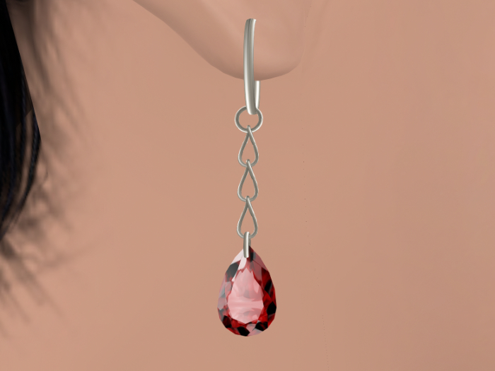 earrings ruby