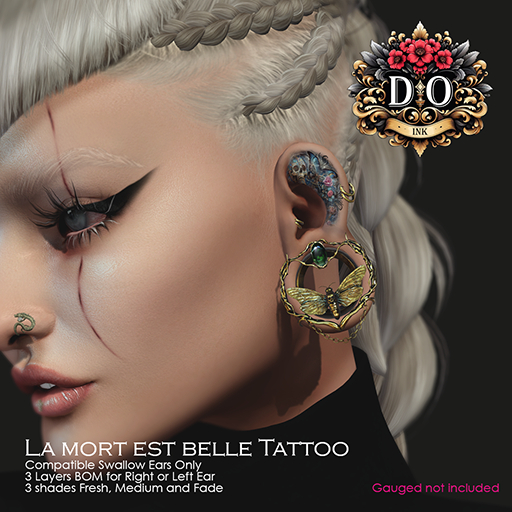 DO INK TATTOO LA MORT EST BELLE Swallow Ears