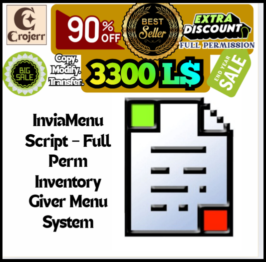 InviaMenu Script – Full Perm Inventory Giver Menu System