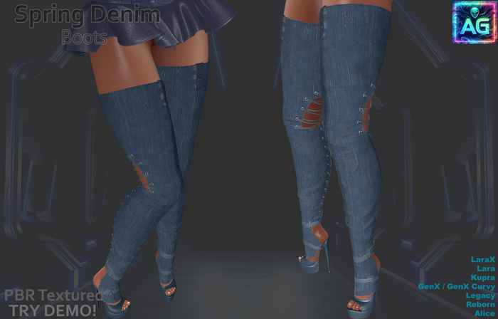 Spring Boots DENIM Set 1