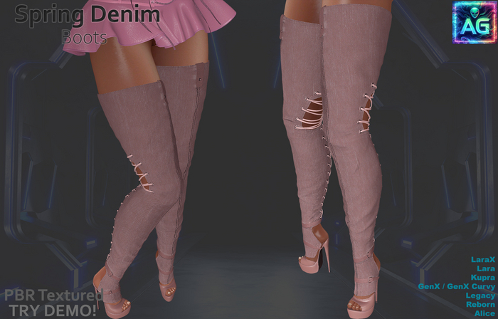 Spring Boots DENIM Set 4