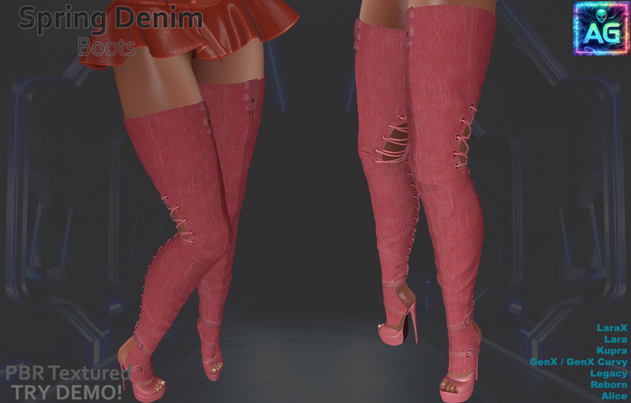 Spring Boots DENIM Set 5