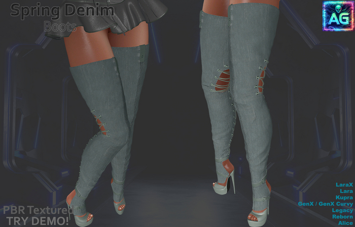 Spring Boots DENIM Set 6