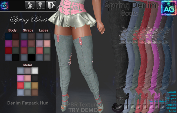 Spring Boots DENIM FATPACK