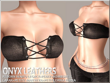 Brown Leather Tube Top