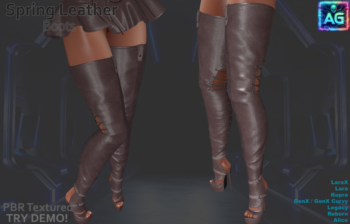 Spring Boots Leather Set 1