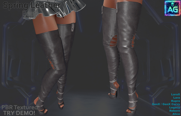 Spring Boots Leather Set 3