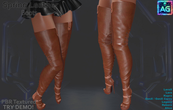 Spring Boots Leather Set 6