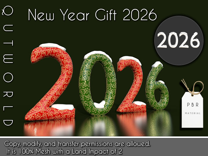 .::QUTWORLDT New Year Gift: 2026 Decorative Numbers