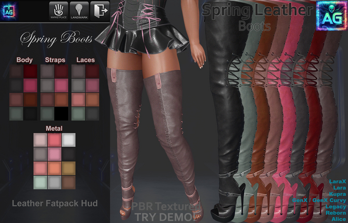 Spring Boots Leather FATPACK