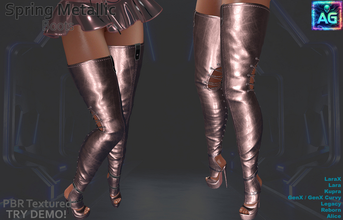 Spring Boots Metallic SET 1