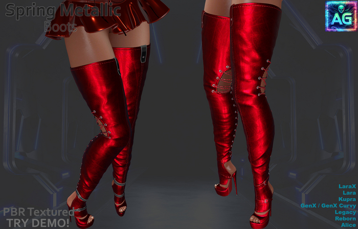 Spring Boots Metallic SET 2