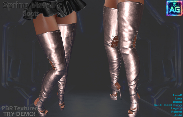Spring Boots Metallic SET 7