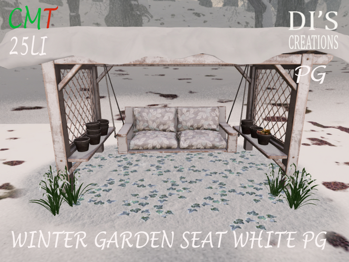 WINTER GARDEN SEAT WHITE PG