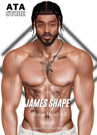 ATA Shape -James Shape For Lelutka Rune Head 4.0