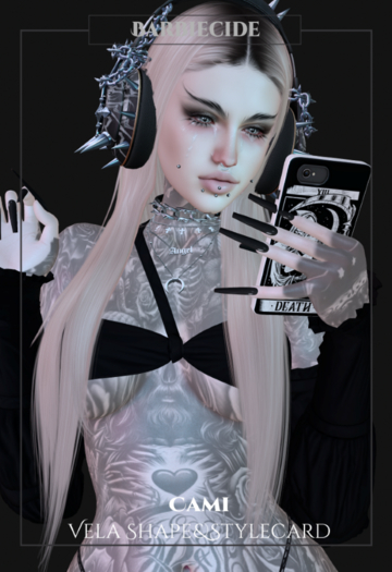 Barbiecide Cami Shape&Stylecard For Vela