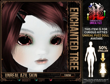 =^.^= Curious Kitties Unreal Fuzz - Unreal Azil Snow Skin - Enchanted Tree
