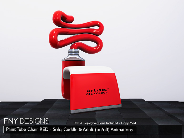 :FNY: Designs - Paint Tube Chair RED