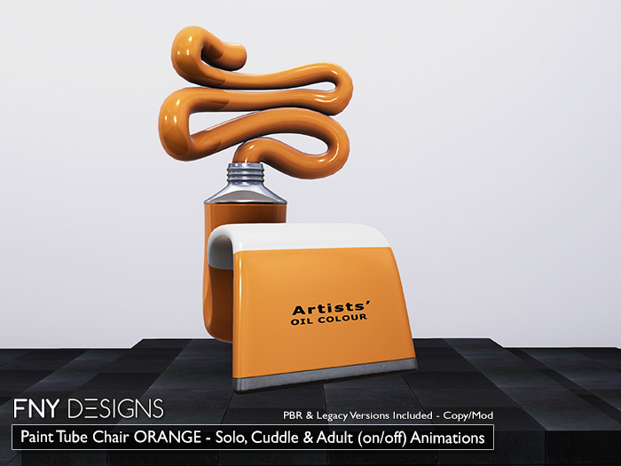 :FNY: Designs - Paint Tube Chair ORANGE